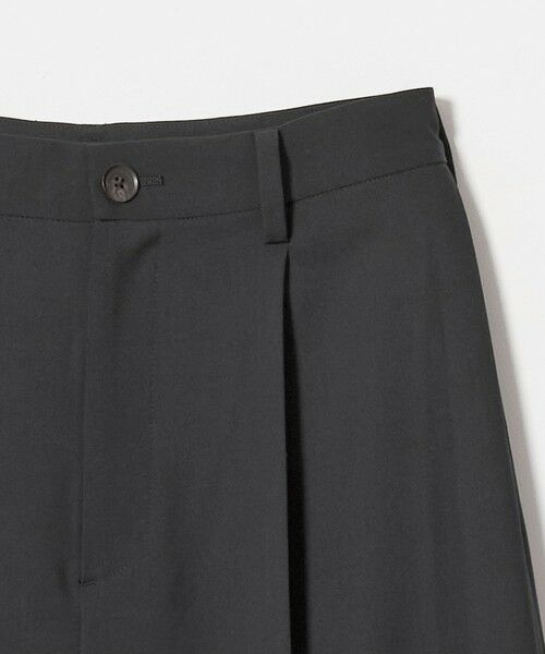 BEAUTY&YOUTH UNITED ARROWS / ビューティー&ユース ユナイテッドアローズ スラックス・ドレスパンツ | 毛ブレンド トロピカル サイドタック ワイドパンツ | 詳細1