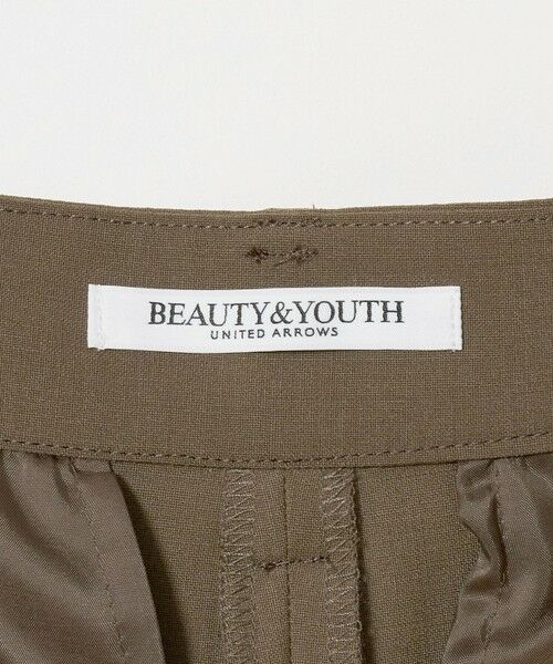 BEAUTY&YOUTH UNITED ARROWS / ビューティー&ユース ユナイテッドアローズ スラックス・ドレスパンツ | 毛ブレンド トロピカル サイドタック ワイドパンツ | 詳細14