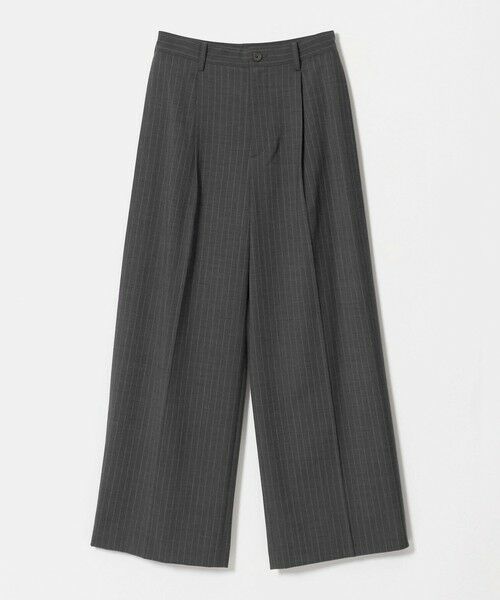 BEAUTY&YOUTH UNITED ARROWS / ビューティー&ユース ユナイテッドアローズ スラックス・ドレスパンツ | 毛ブレンド トロピカル サイドタック ワイドパンツ(その他1)