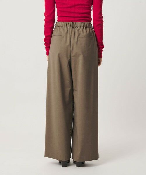 BEAUTY&YOUTH UNITED ARROWS / ビューティー&ユース ユナイテッドアローズ その他パンツ | 毛ポリエステルブレンド ワイドタックパンツ 防シワ ウォッシャブル | 詳細9