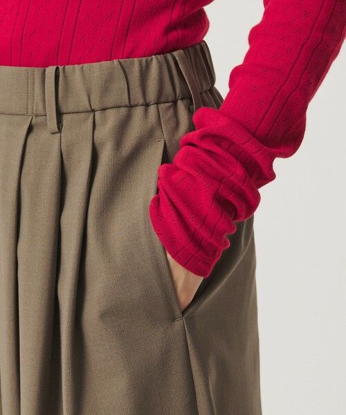 BEAUTY&YOUTH UNITED ARROWS / ビューティー&ユース ユナイテッドアローズ その他パンツ | 毛ポリエステルブレンド ワイドタックパンツ 防シワ ウォッシャブル | 詳細11
