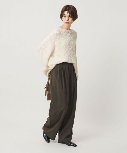 BEAUTY&YOUTH UNITED ARROWS / ビューティー&ユース ユナイテッドアローズ その他パンツ | 毛ポリエステルブレンド ワイドタックパンツ 防シワ ウォッシャブル | 詳細16
