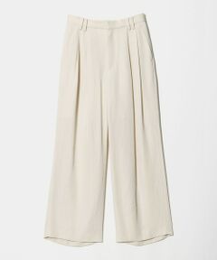 BEAUTY&YOUTH UNITED ARROWS / ビューティー&ユース ユナイテッドアローズ その他パンツ | アセテート 2タック ワイドストレートパンツ ウォッシャブル/オフホワイト