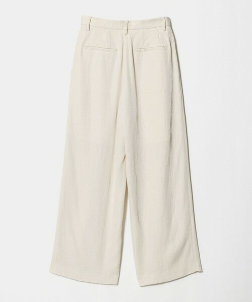 BEAUTY&YOUTH UNITED ARROWS / ビューティー&ユース ユナイテッドアローズ その他パンツ | アセテート 2タック ワイドストレートパンツ ウォッシャブル/オフホワイト | 詳細1