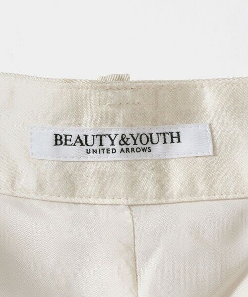 BEAUTY&YOUTH UNITED ARROWS / ビューティー&ユース ユナイテッドアローズ その他パンツ | アセテート 2タック ワイドストレートパンツ ウォッシャブル/オフホワイト | 詳細8