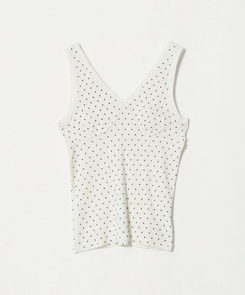 BEAUTY&YOUTH UNITED ARROWS / ビューティー&ユース ユナイテッドアローズ タンクトップ | 【別注】＜PALM＞Vネック ノースリーブトップス（OFF WHITE）