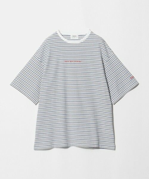 BEAUTY&YOUTH UNITED ARROWS / ビューティー&ユース ユナイテッドアローズ カットソー | ＜Samplee＞ボーダー ショートスリーブ Tシャツ（WHITE）