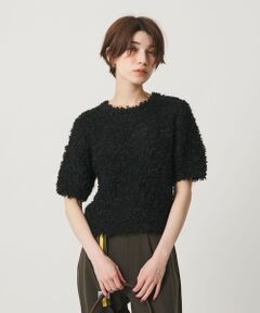 BEAUTY&YOUTH UNITED ARROWS / ビューティー&ユース ユナイテッドアローズ ニット・セーター | ループフェザーヤーン ハーフスリーブ ニットプルオーバー