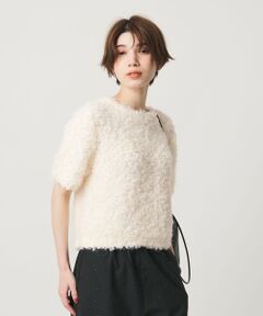 BEAUTY&YOUTH UNITED ARROWS / ビューティー&ユース ユナイテッドアローズ ニット・セーター | ループフェザーヤーン ハーフスリーブ ニットプルオーバー