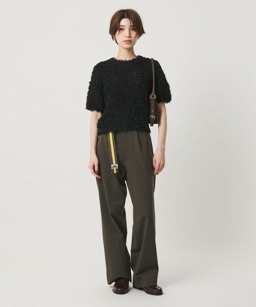 BEAUTY&YOUTH UNITED ARROWS / ビューティー&ユース ユナイテッドアローズ ニット・セーター | ループフェザーヤーン ハーフスリーブ ニットプルオーバー | 詳細3