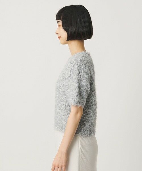 BEAUTY&YOUTH UNITED ARROWS / ビューティー&ユース ユナイテッドアローズ ニット・セーター | ループフェザーヤーン ハーフスリーブ ニットプルオーバー | 詳細9
