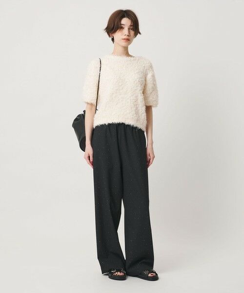 BEAUTY&YOUTH UNITED ARROWS / ビューティー&ユース ユナイテッドアローズ ニット・セーター | ループフェザーヤーン ハーフスリーブ ニットプルオーバー | 詳細16
