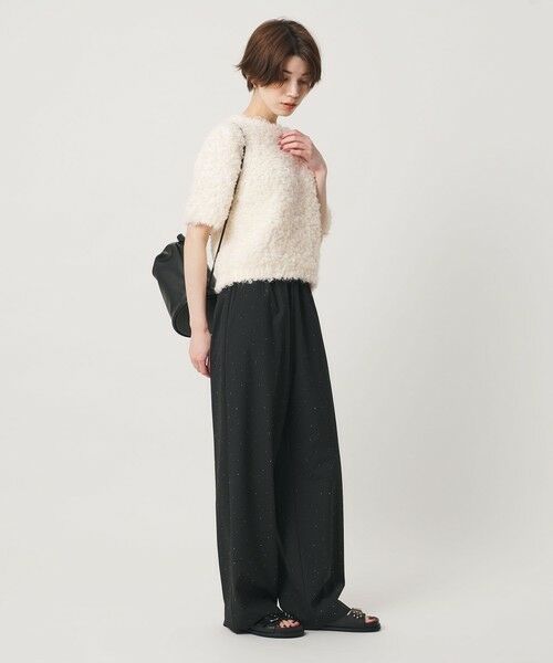 BEAUTY&YOUTH UNITED ARROWS / ビューティー&ユース ユナイテッドアローズ ニット・セーター | ループフェザーヤーン ハーフスリーブ ニットプルオーバー | 詳細17