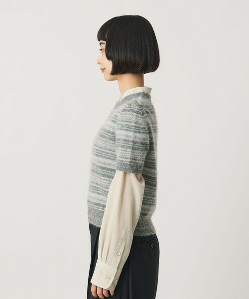 BEAUTY&YOUTH UNITED ARROWS / ビューティー&ユース ユナイテッドアローズ ニット・セーター | アルパカブレンド フェザーヤーン ボーダー ニットプルオーバー | 詳細5