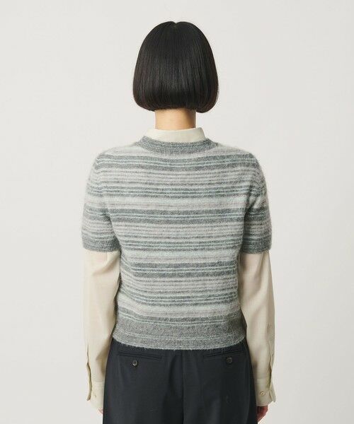 BEAUTY&YOUTH UNITED ARROWS / ビューティー&ユース ユナイテッドアローズ ニット・セーター | アルパカブレンド フェザーヤーン ボーダー ニットプルオーバー | 詳細6