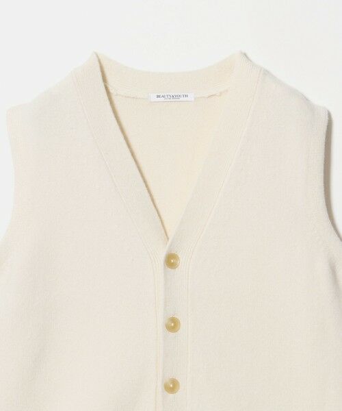 BEAUTY&YOUTH UNITED ARROWS / ビューティー&ユース ユナイテッドアローズ ベスト | ウールカシミヤブレンド アクア ニットベスト | 詳細2