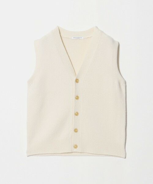 BEAUTY&YOUTH UNITED ARROWS / ビューティー&ユース ユナイテッドアローズ ベスト | ウールカシミヤブレンド アクア ニットベスト（OFF WHITE）