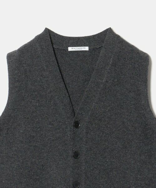 BEAUTY&YOUTH UNITED ARROWS / ビューティー&ユース ユナイテッドアローズ ベスト | ウールカシミヤブレンド アクア ニットベスト | 詳細9