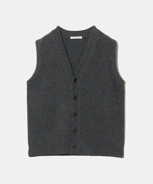 BEAUTY&YOUTH UNITED ARROWS / ビューティー&ユース ユナイテッドアローズ ベスト | ウールカシミヤブレンド アクア ニットベスト（DK.GRAY）
