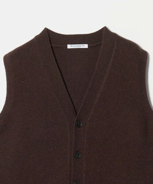 BEAUTY&YOUTH UNITED ARROWS / ビューティー&ユース ユナイテッドアローズ ベスト | ウールカシミヤブレンド アクア ニットベスト | 詳細12