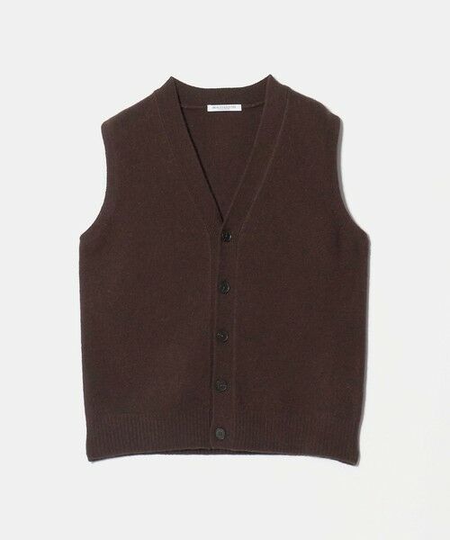 BEAUTY&YOUTH UNITED ARROWS / ビューティー&ユース ユナイテッドアローズ ベスト | ウールカシミヤブレンド アクア ニットベスト（DK.BROWN）