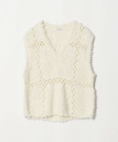 BEAUTY&YOUTH UNITED ARROWS / ビューティー&ユース ユナイテッドアローズ ベスト | パッチワーク Vネック ニットベスト