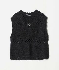 BEAUTY&YOUTH UNITED ARROWS / ビューティー&ユース ユナイテッドアローズ ベスト | パッチワーク Vネック ニットベスト