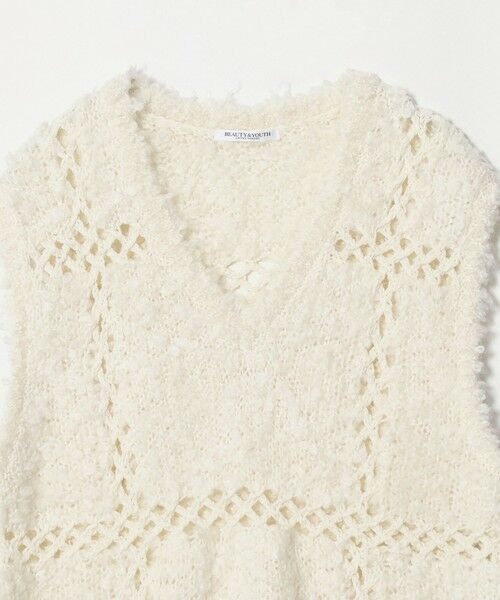 BEAUTY&YOUTH UNITED ARROWS / ビューティー&ユース ユナイテッドアローズ ベスト | パッチワーク Vネック ニットベスト | 詳細1