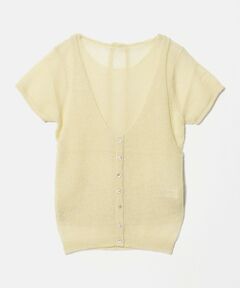 BEAUTY&YOUTH UNITED ARROWS / ビューティー&ユース ユナイテッドアローズ ニット・セーター | ホルターネック レイヤード ニットプルオーバー ウォッシャブル
