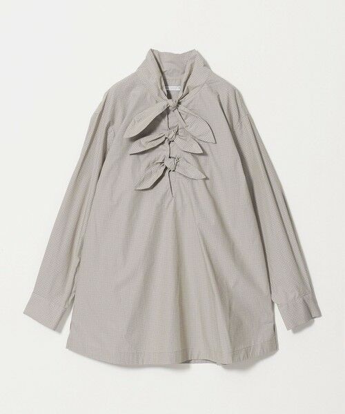 BEAUTY&YOUTH UNITED ARROWS / ビューティー&ユース ユナイテッドアローズ シャツ・ブラウス | リボンタイ シャツ プルオーバー（LT.GRAY）