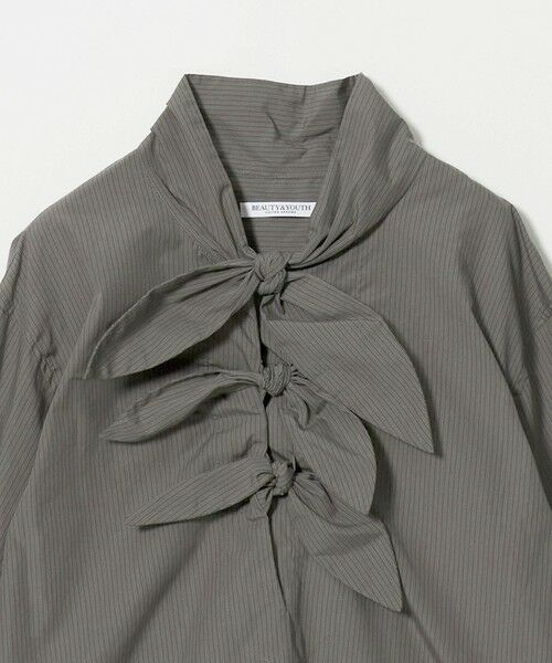 BEAUTY&YOUTH UNITED ARROWS / ビューティー&ユース ユナイテッドアローズ シャツ・ブラウス | リボンタイ シャツ プルオーバー | 詳細4