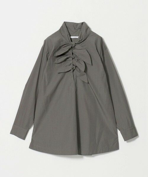 BEAUTY&YOUTH UNITED ARROWS / ビューティー&ユース ユナイテッドアローズ シャツ・ブラウス | リボンタイ シャツ プルオーバー（DK.GRAY）