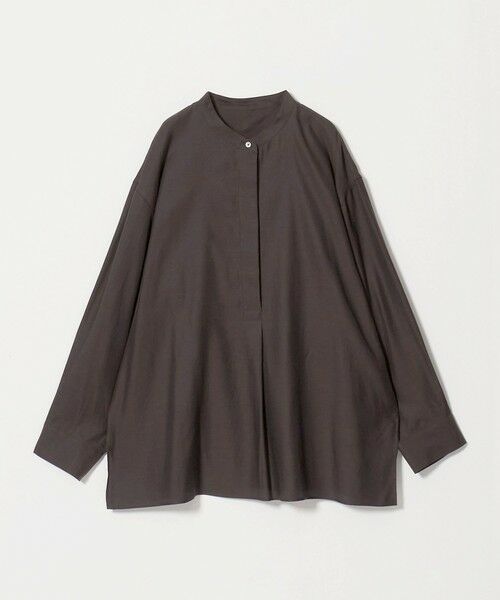 BEAUTY&YOUTH UNITED ARROWS / ビューティー&ユース ユナイテッドアローズ シャツ・ブラウス | キュプラコットン スキッパー ブラウス（DK.BROWN）