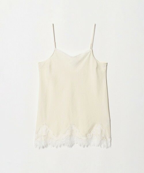 BEAUTY&YOUTH UNITED ARROWS / ビューティー&ユース ユナイテッドアローズ キャミソール・チューブトップ | レース サテン キャミソール ウォッシャブル（OFF WHITE）