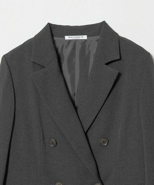 BEAUTY&YOUTH UNITED ARROWS / ビューティー&ユース ユナイテッドアローズ テーラードジャケット | ポリエステルブレンド メランジ ダブルジャケット 防シワ | 詳細2