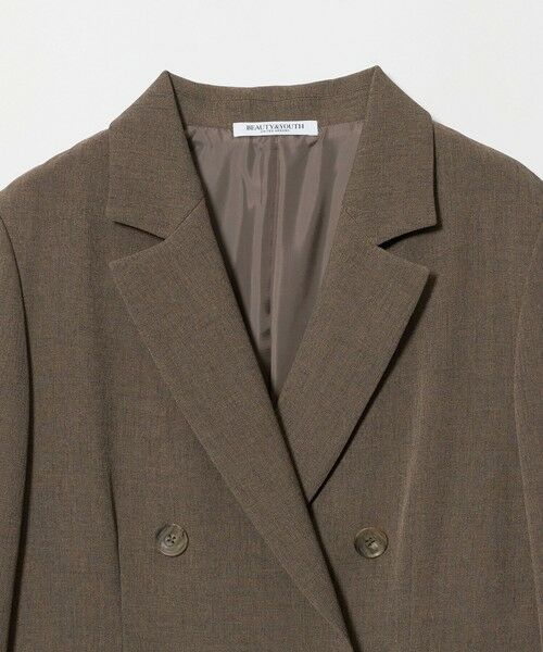 BEAUTY&YOUTH UNITED ARROWS / ビューティー&ユース ユナイテッドアローズ テーラードジャケット | ポリエステルブレンド メランジ ダブルジャケット 防シワ | 詳細10