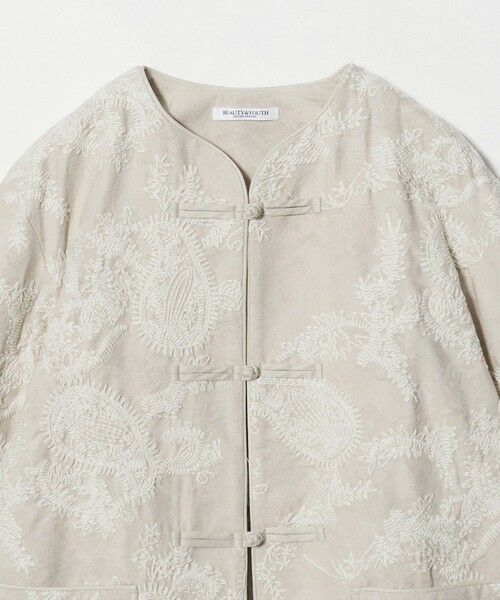 BEAUTY&YOUTH UNITED ARROWS / ビューティー&ユース ユナイテッドアローズ テーラードジャケット | ジャガード ペイズリー エンブロイダリー ジャケット | 詳細10