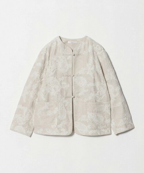 BEAUTY&YOUTH UNITED ARROWS / ビューティー&ユース ユナイテッドアローズ テーラードジャケット | ジャガード ペイズリー エンブロイダリー ジャケット（NATURAL）