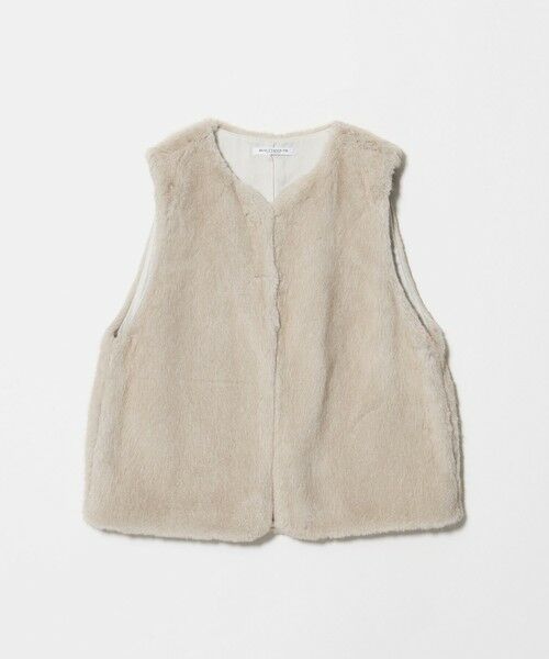 BEAUTY&YOUTH UNITED ARROWS / ビューティー&ユース ユナイテッドアローズ ベスト | ポリエステル フェイクファー ベスト（BEIGE）
