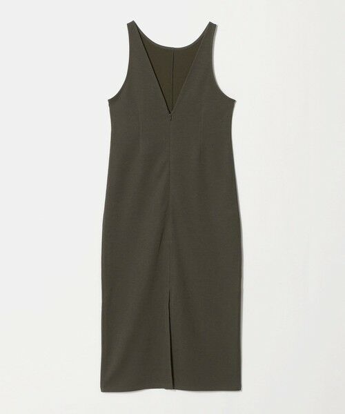 BEAUTY&YOUTH UNITED ARROWS / ビューティー&ユース ユナイテッドアローズ ロング・マキシ丈ワンピース | ポリエステルブレンド バックV Iラインワンピース | 詳細3