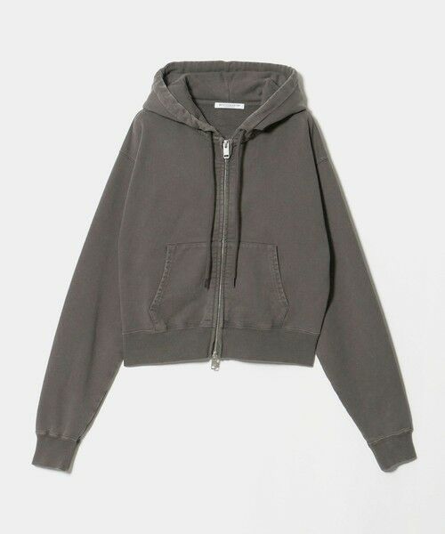 BEAUTY&YOUTH UNITED ARROWS / ビューティー&ユース ユナイテッドアローズ カーディガン・ボレロ | コットン裏毛 ジップパーカー（DK.GRAY）