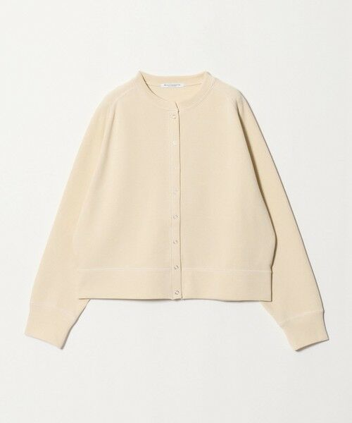 BEAUTY&YOUTH UNITED ARROWS / ビューティー&ユース ユナイテッドアローズ カーディガン・ボレロ | ダブルフェイス リングボタンカーディガン（OFF WHITE）