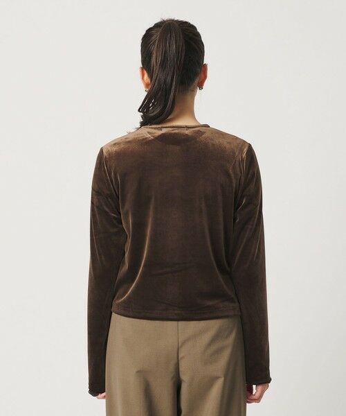 BEAUTY&YOUTH UNITED ARROWS / ビューティー&ユース ユナイテッドアローズ カーディガン・ボレロ | ベロア コンパクト カーディガン ウォッシャブル | 詳細10