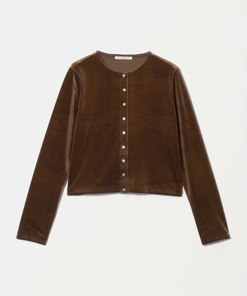 BEAUTY&YOUTH UNITED ARROWS / ビューティー&ユース ユナイテッドアローズ カーディガン・ボレロ | ベロア コンパクト カーディガン ウォッシャブル | 詳細11