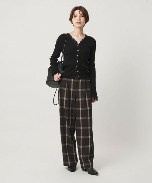 BEAUTY&YOUTH UNITED ARROWS / ビューティー&ユース ユナイテッドアローズ カーディガン・ボレロ | コットンカシミヤ レーストリム Vネックカーディガン ウォッシャブル | 詳細7
