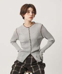 BEAUTY&YOUTH UNITED ARROWS / ビューティー&ユース ユナイテッドアローズ カーディガン・ボレロ | リブ トリミング カーディガン ウォッシャブル