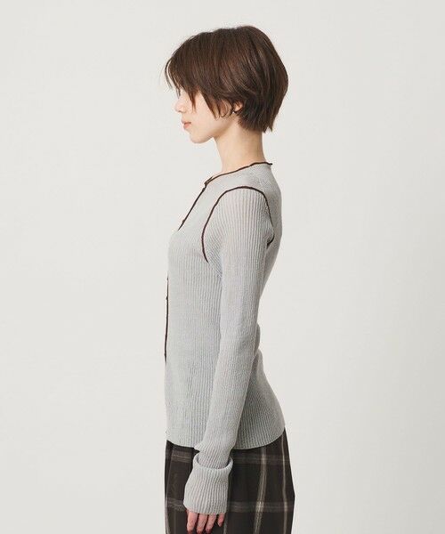BEAUTY&YOUTH UNITED ARROWS / ビューティー&ユース ユナイテッドアローズ カーディガン・ボレロ | リブ トリミング カーディガン ウォッシャブル | 詳細5