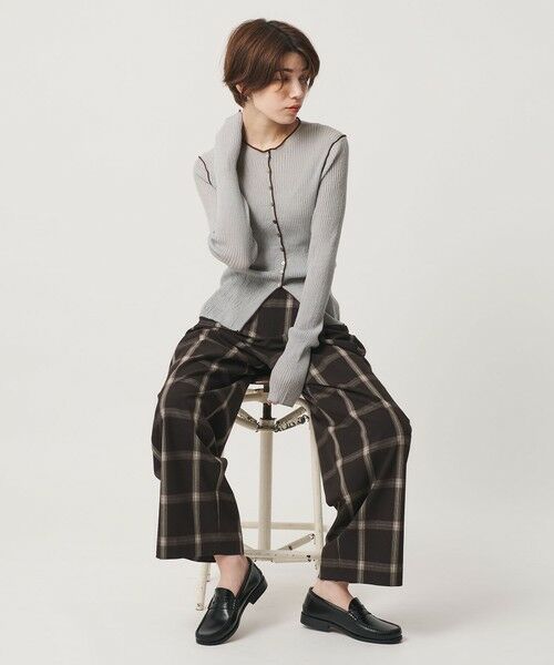 BEAUTY&YOUTH UNITED ARROWS / ビューティー&ユース ユナイテッドアローズ カーディガン・ボレロ | リブ トリミング カーディガン ウォッシャブル | 詳細3