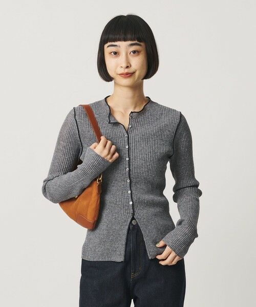 BEAUTY&YOUTH UNITED ARROWS / ビューティー&ユース ユナイテッドアローズ カーディガン・ボレロ | リブ トリミング カーディガン ウォッシャブル | 詳細11