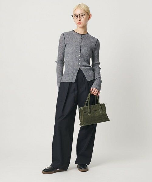BEAUTY&YOUTH UNITED ARROWS / ビューティー&ユース ユナイテッドアローズ カーディガン・ボレロ | リブ トリミング カーディガン ウォッシャブル | 詳細13